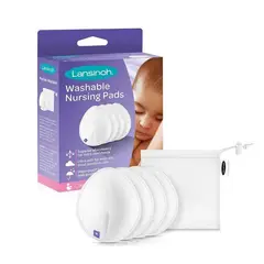 LANSINOH - Absorbentes de Leche Materna Lavables 4 unidades