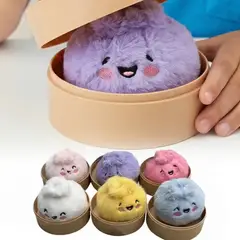GENERICO - Llavero De Peluche Con Forma De Dumpling, Bollo De Felpa.