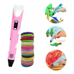 VIDA BUENAS - Pack Lapiz Boligrafo Impresora 3d Dibujos + 12 Filamentos