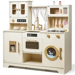 TATEE - Juguetes de cocina de juguete para niños Blanco 92×30×96CM