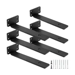 ATURE - 6 Soportes Para Repisas Flotantes De Pared 15cm Baño Cocina