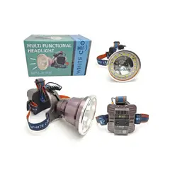 CROWN - Lámpara Led Caza Camping Cabeza Linterna Minera Foco 800w