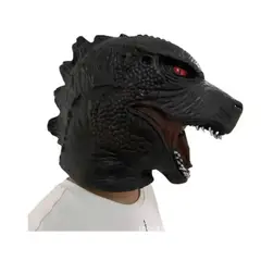 GENERICO - Mascara Godzilla Latex Cosplay Halloween Realista Adulto