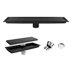 AMBM SHOP - Desagüe De Suelo Rectangular Lineal Acero Inoxid 10×40cm