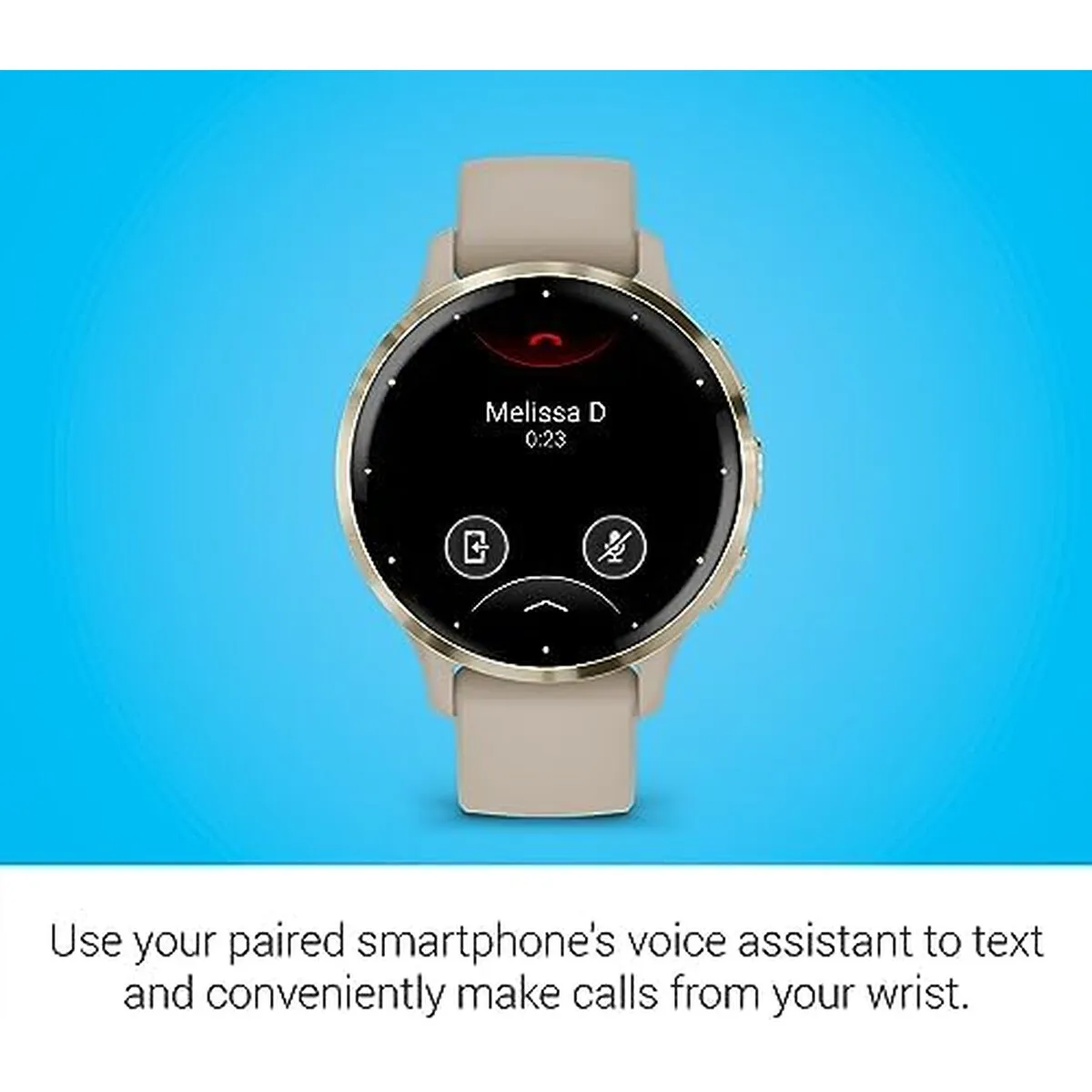 GARMIN - Smartwatch Garmin Venu 3S 41mm Soft Gold AMOLED GPS 8GB