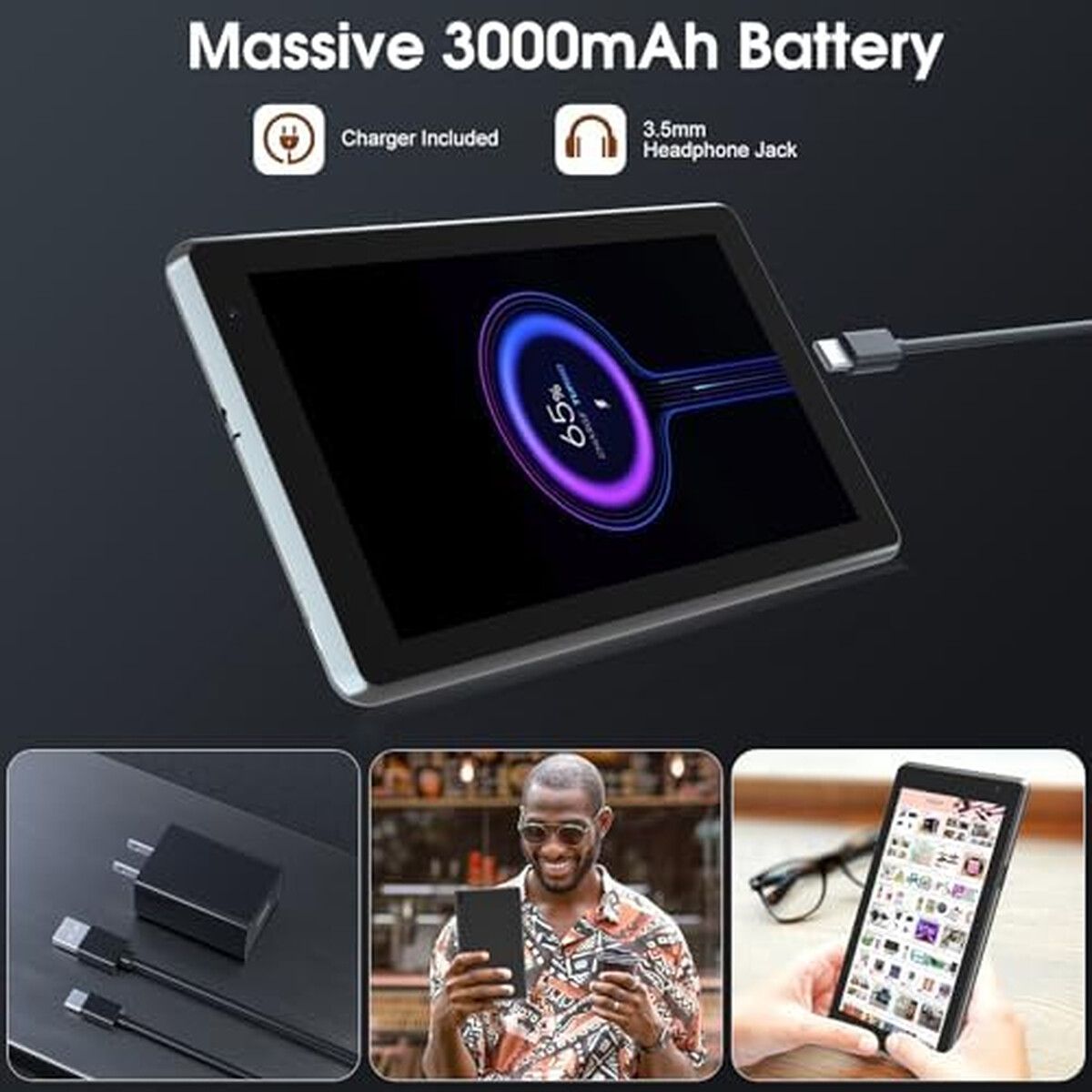GENERICO - Tablet RUIQIAI AIQ2 7 Pulgadas 2GB 32GB Android 11 Funda