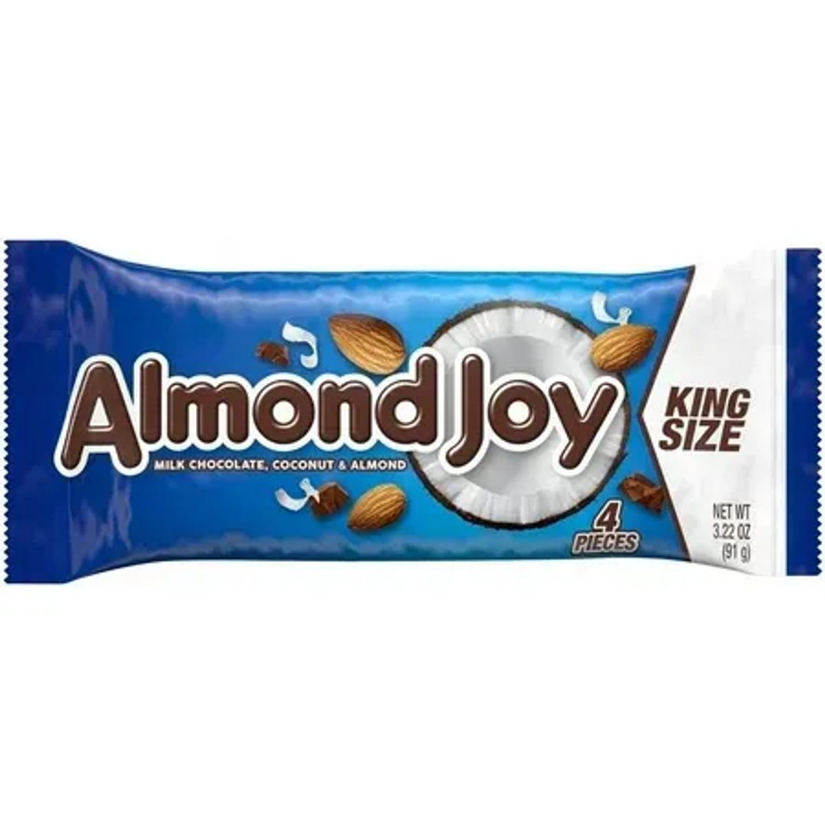 ALMOND JOY - Barritas Coco Almendras Bañadas en Chocolate Almond Joy 91g