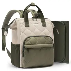 SENSIBLUE - Mochila Maternal Pañalera Sandra - Beige Verde