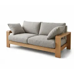 GENERICO - Sofa de Rauli - Lino Diseño Rustico - Moderno