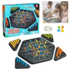 GENERICO - Juego De Ajedrez Triángulos Familiar Y Educativo El Original