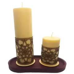 SCENTS CHILE - Set Velas Flor de Loto aroma Coco Vainilla