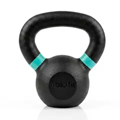 BLU FIT - Kettlebell Pesa rusa hierro fundido 4kg Turquesa