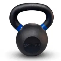 BLU FIT - Kettlebell Pesa rusa hierro fundido 14kg Azul