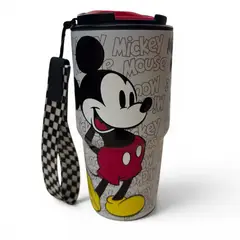 DISNEY - TERMO O MUG STRAP ACERO INOXIDABLE MICKEY MOUSE ICONIC 600 ML