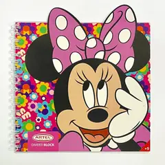 ARTEL - Block Para Colorear Divertiblock Minnie Disney