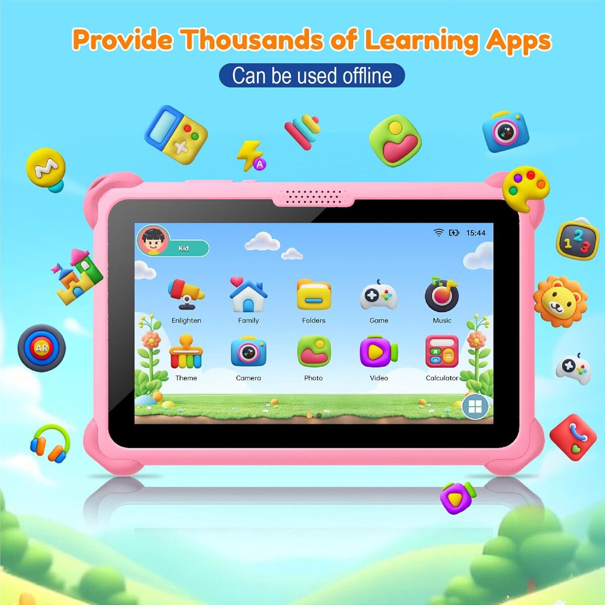 GENERICO - Tablet Infantil Trayoo 7 32GB Android Control Parental Rosado