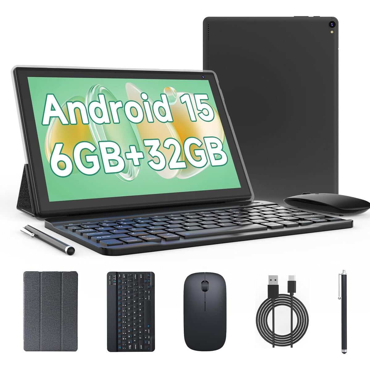 GENERICO - Tablet Bnegynng BNCP10 10 Android 15 6GB 32GB Teclado
