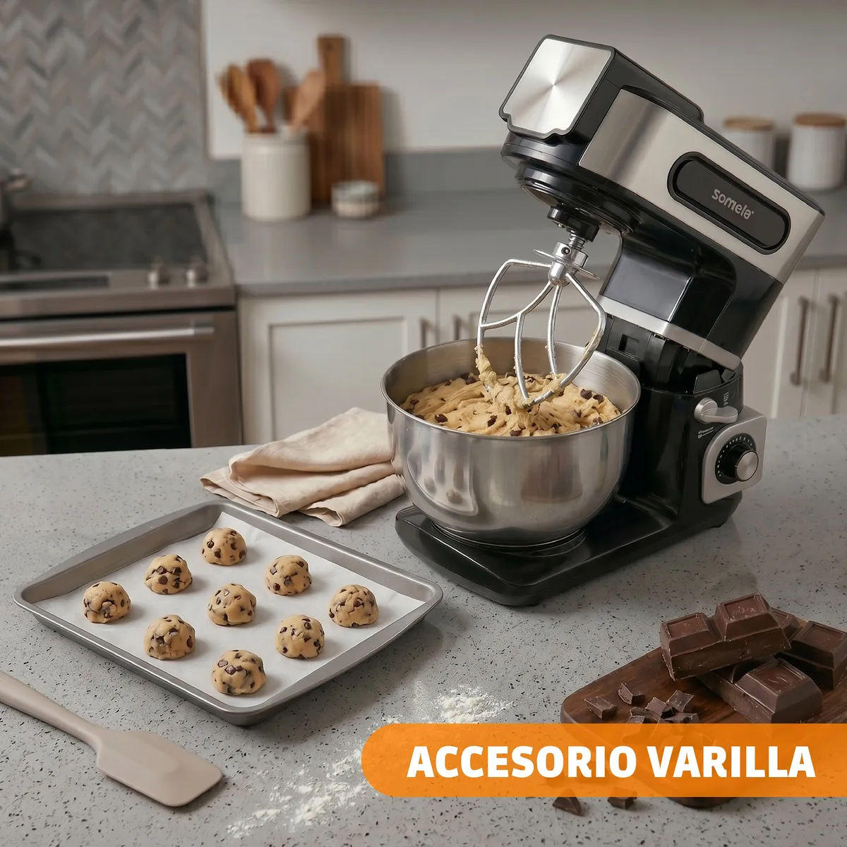 SOMELA - Batidora Pedestal Somela Serie Berry Mixer KM3200 Negro