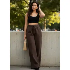 AGW - Pantalón Buzo Palazzo Mujer Algodon Nacional