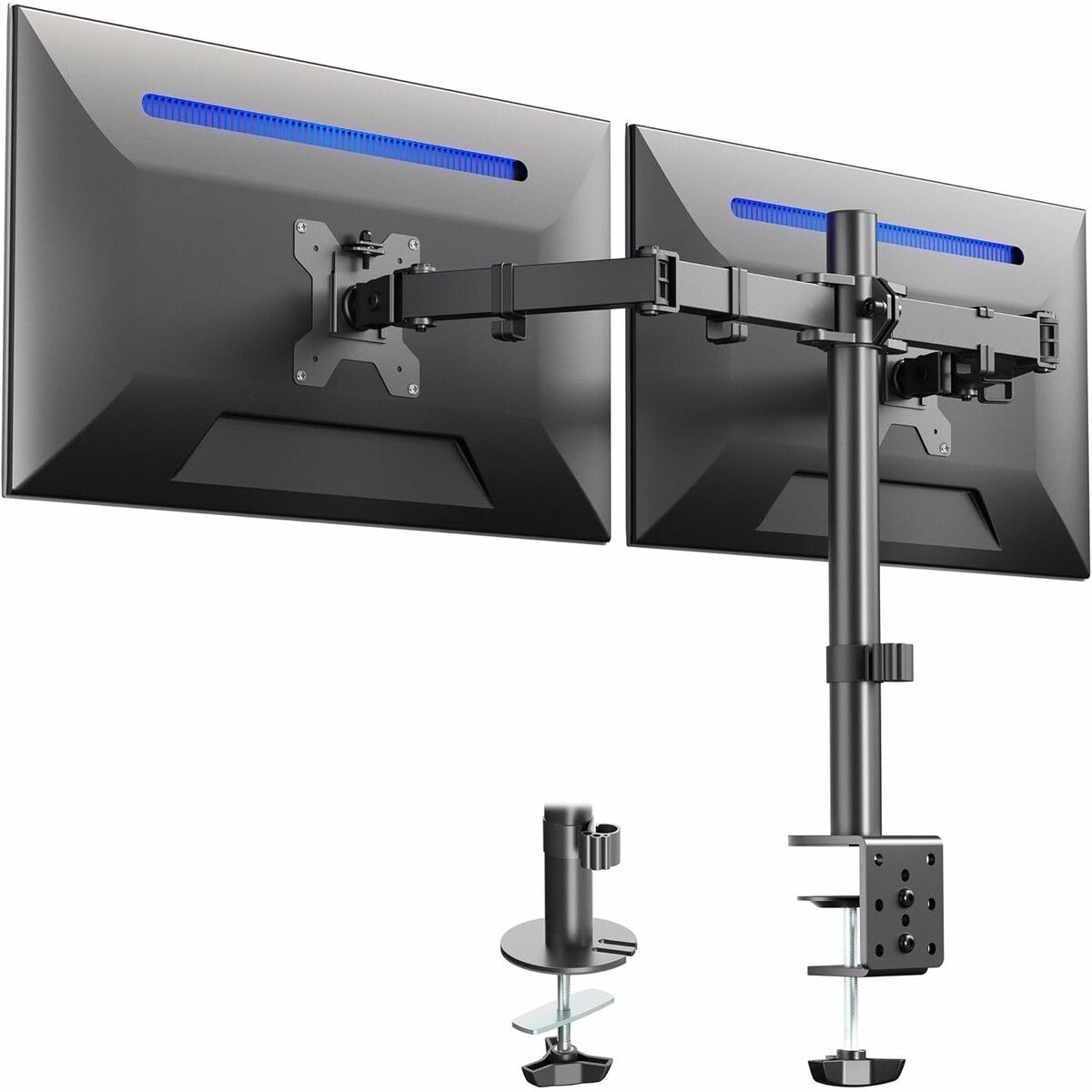 VIVO - Soporte VIVO Doble Monitor Escritorio 1330 Pulg VESA