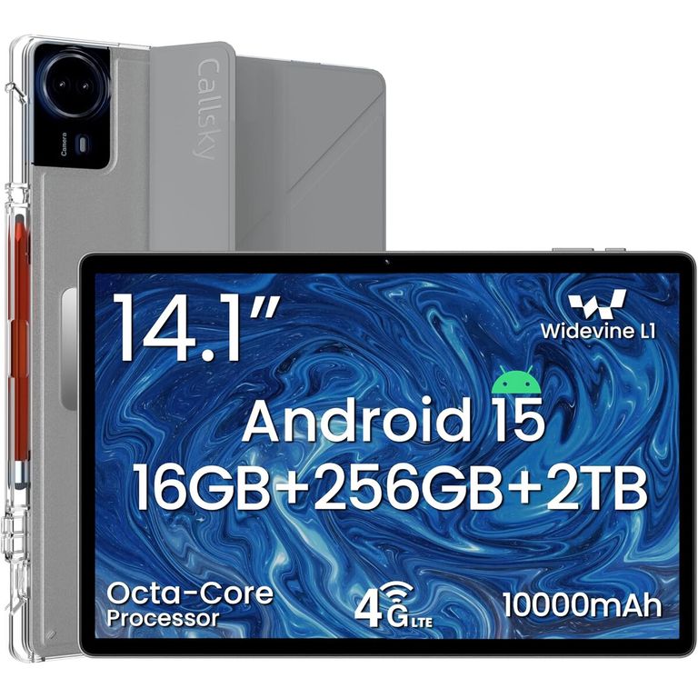 GENERICO Tablet CallskyTech 14.1 Android 15 16GB 256GB 4G FHD