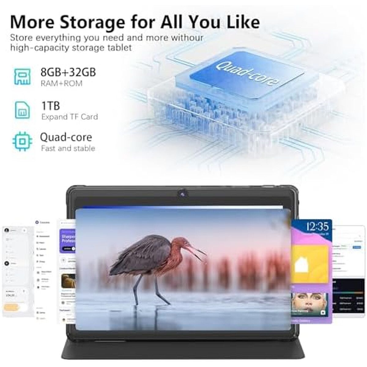 GENERICO - Tablet HOTTABLET Q8PRO 7 Android 14 8GB 32GB Funda
