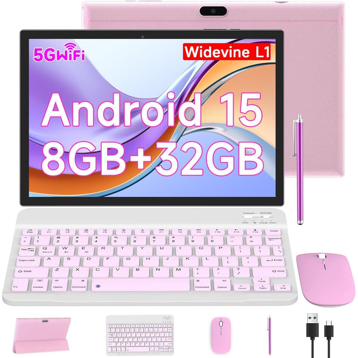 GENERICO - Tablet CUPEISI YQ10S Pro 10.1 8GB 32GB Android 15 Teclado