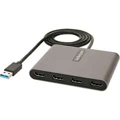 STARTECH - Adaptador USB 3.0 a 4 HDMI 1080p Windows