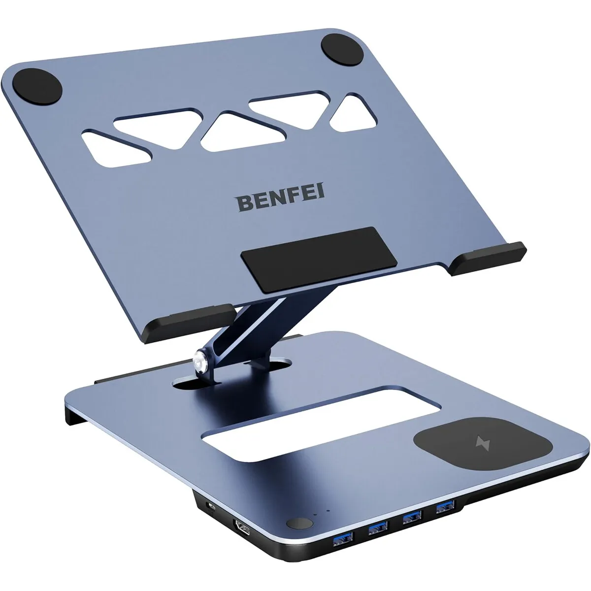 GENERICO - Soporte para Laptop BENFEI con Docking USB C 6en1 y Carga 15W