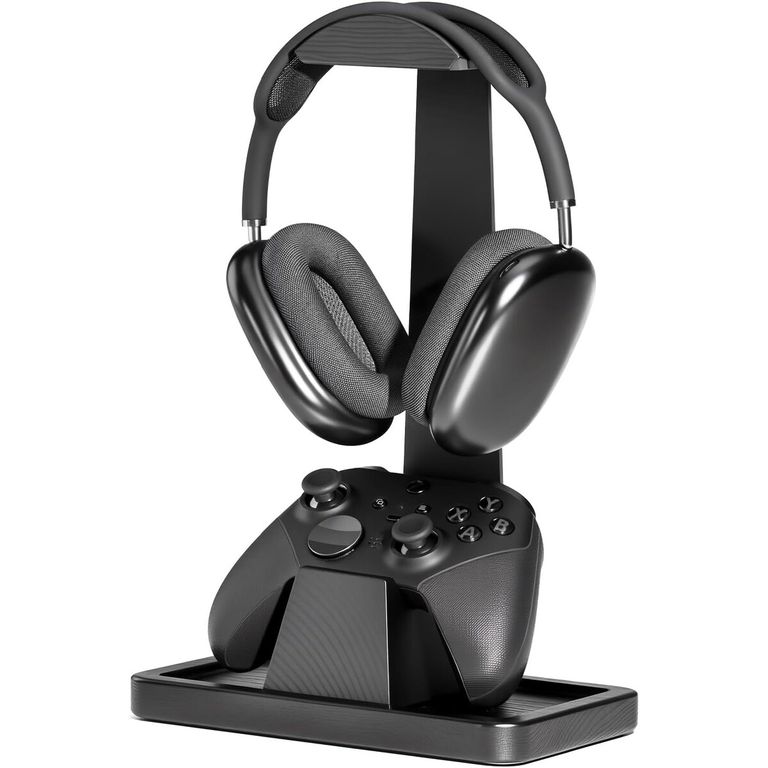 GENERICO Soporte para Auriculares Gamer UPERGO VD4B Madera Maciza Controlador