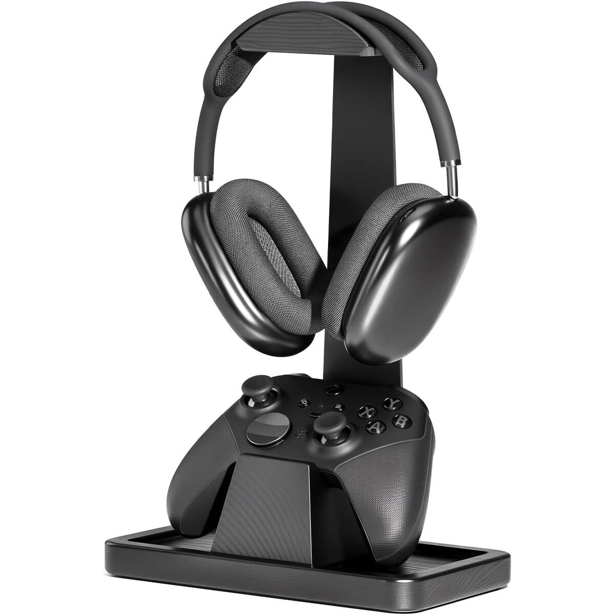 GENERICO - Soporte para Auriculares Gamer UPERGO VD4B Madera Maciza Controlador
