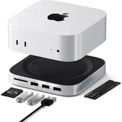 SATECHI - Hub Mac Mini M4 Soporte NVMe SSD 4TB USB 3.2