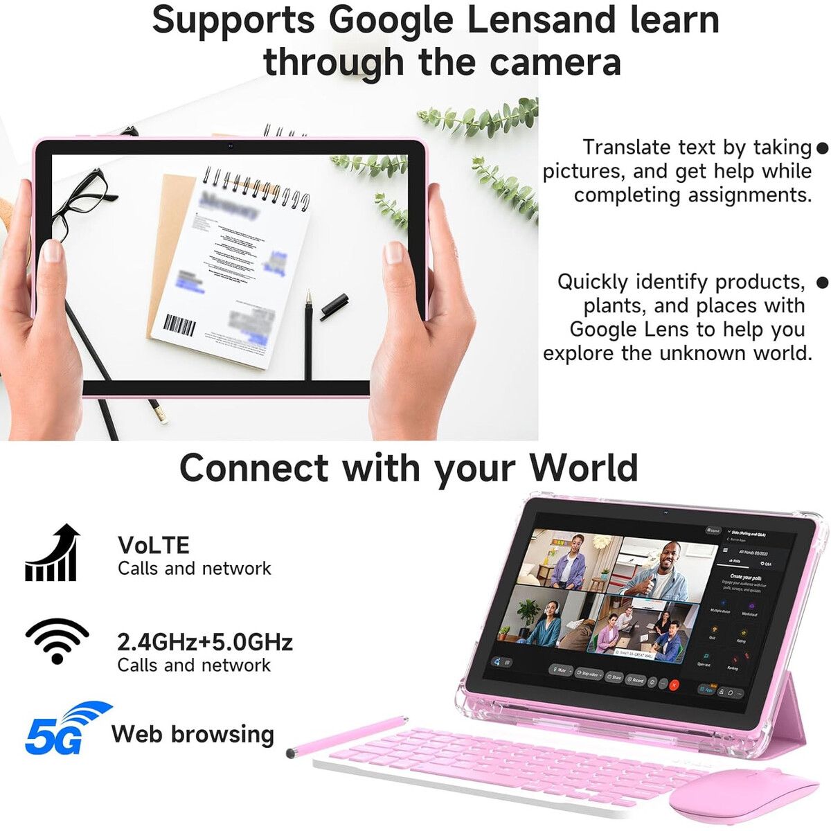 GENERICO - Tablet ICONLINK CP31M 10.1 Android 15 20GB RAM 128GB Funda