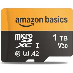 AMAZON BASICS - MicroSDXC 1TB UHSI U3 A2 V30 con Adaptador