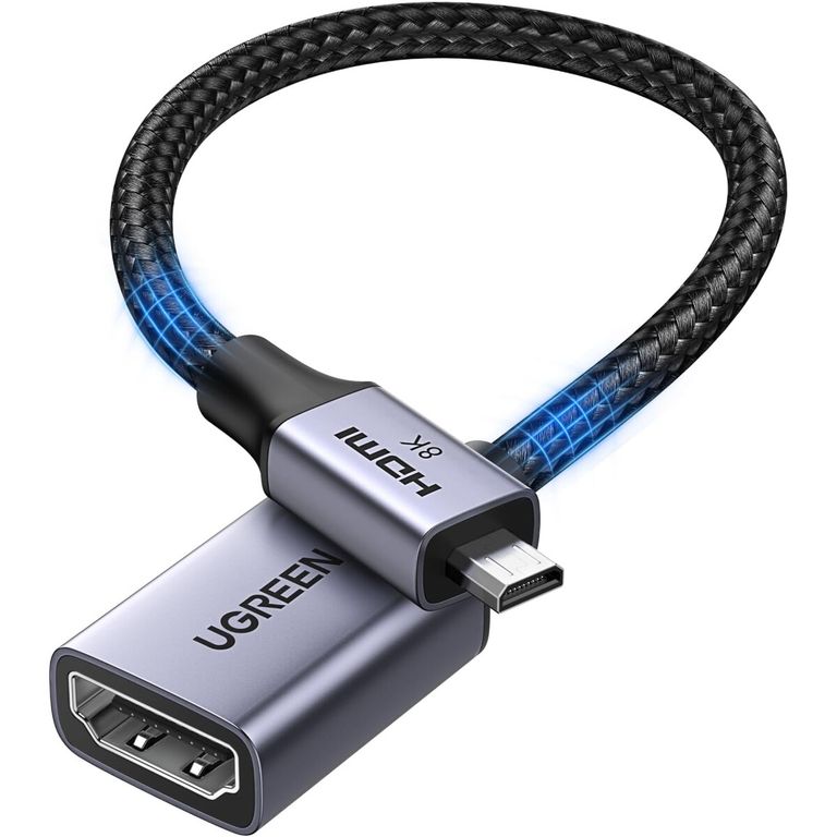 UGREEN Adaptador Micro HDMI a HDMI 8K60Hz 4K240Hz HD182