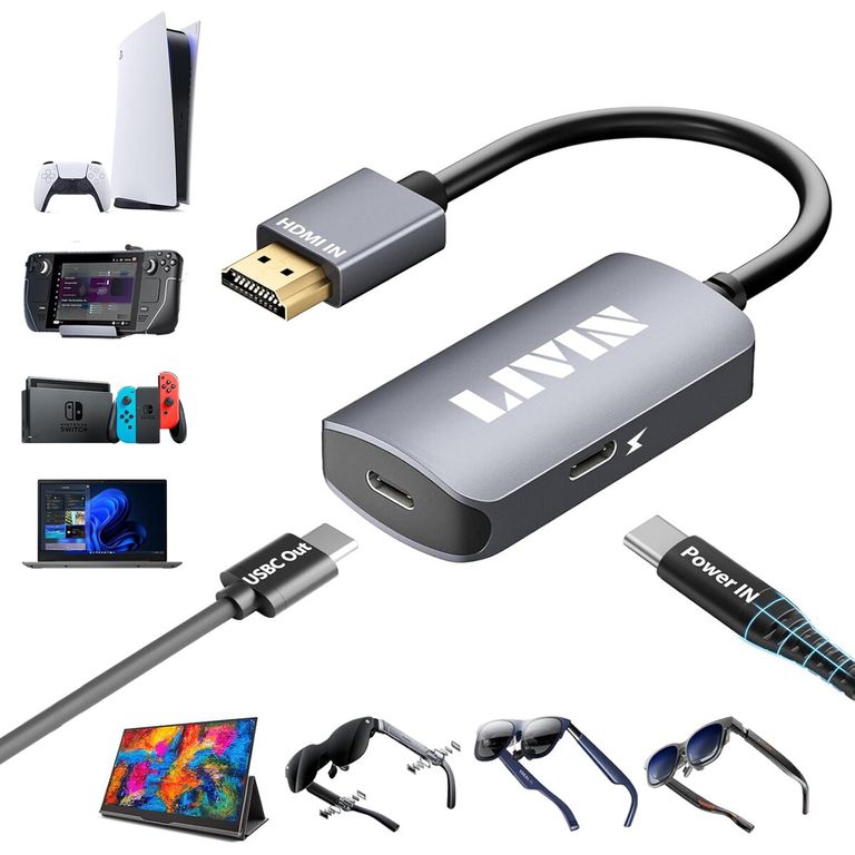 LIVIN Adaptador HDMI a USB C 4K60Hz Gafas AR