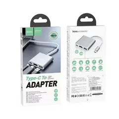 HOCO - Adaptador USB-C a HDMI/USB-C/USB 3.0 HB14