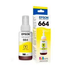 EPSON - Botella Tinta Amarilla T664 Para L120 L1300 L121
