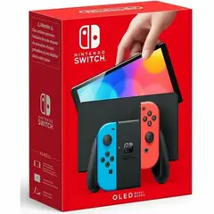 NINTENDO - Switch OLED 64GB JoyCon Rojo Azul Neon