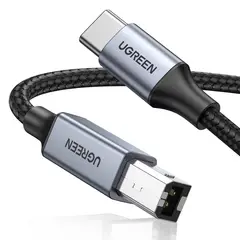 UGREEN - Cable USB C a USB B 1,8 m Nylon para Impresora