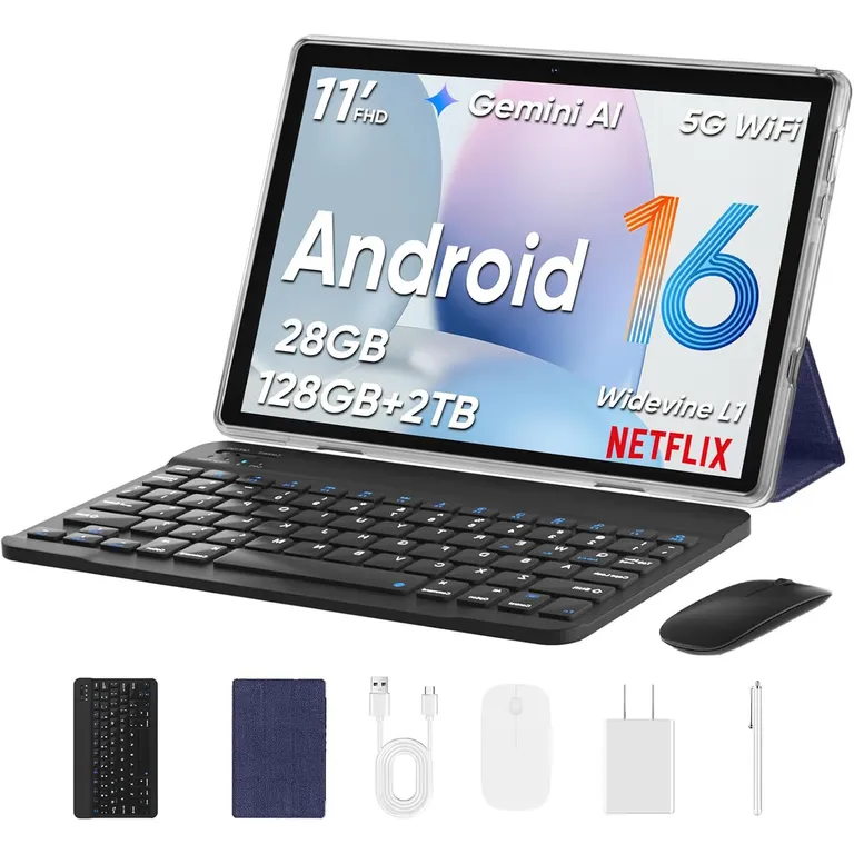 GENERICO Tablet TUOHAITIME 11 Android 16 28GB 128GB WiFi6 Teclado