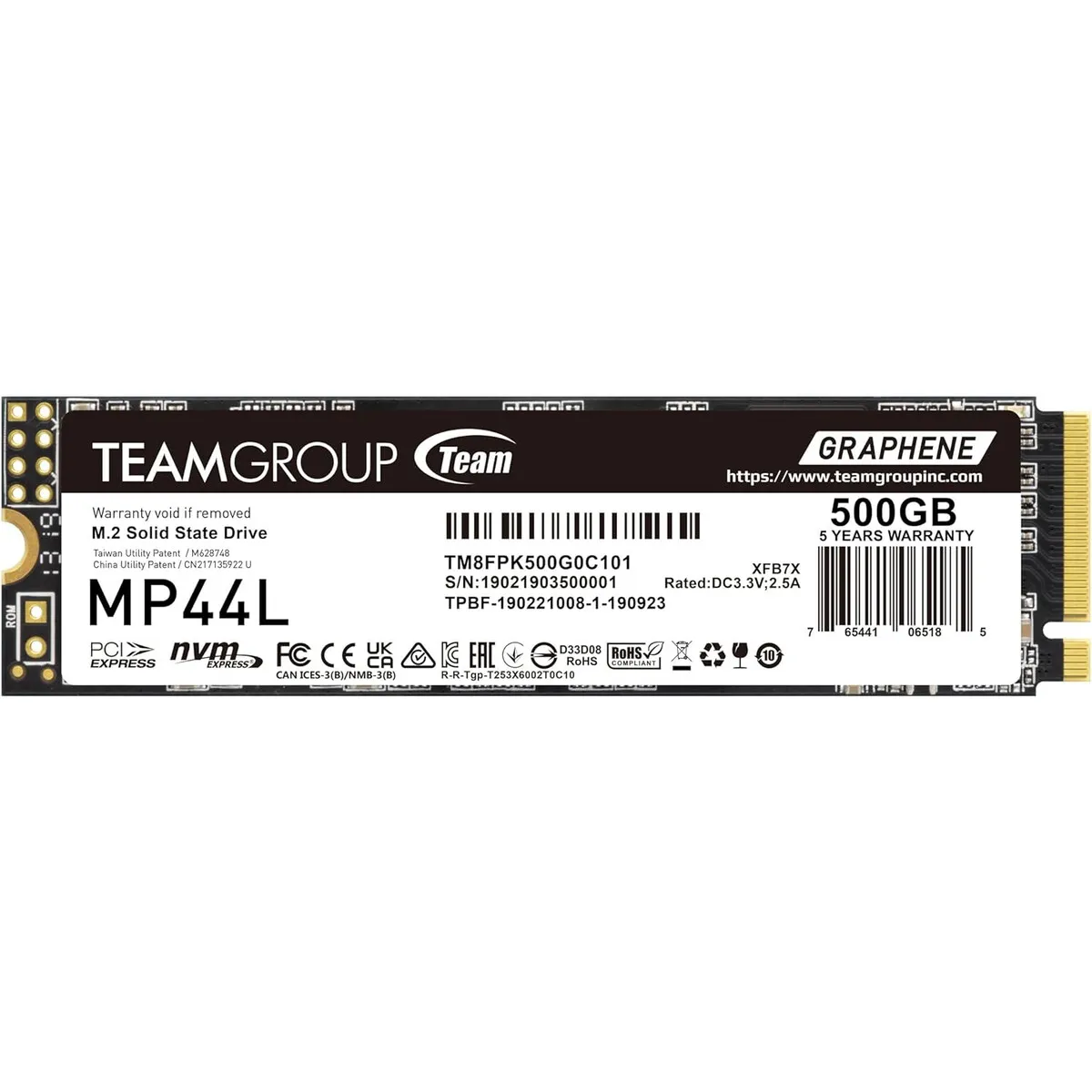 TEAMGROUP - SSD TEAMGROUP MP44L 500GB NVMe PCIe Gen4x4 M.2 2280