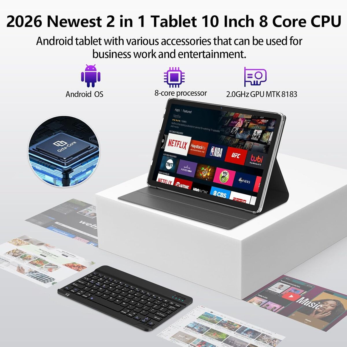 GENERICO - Tablet Android EITOMIN 10.1 MTK8183 OctaCore 16GB RAM