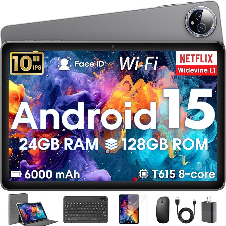 GENERICO Tablet Android 15 Hasskya K80 10.1 24GB RAM 128GB ROM