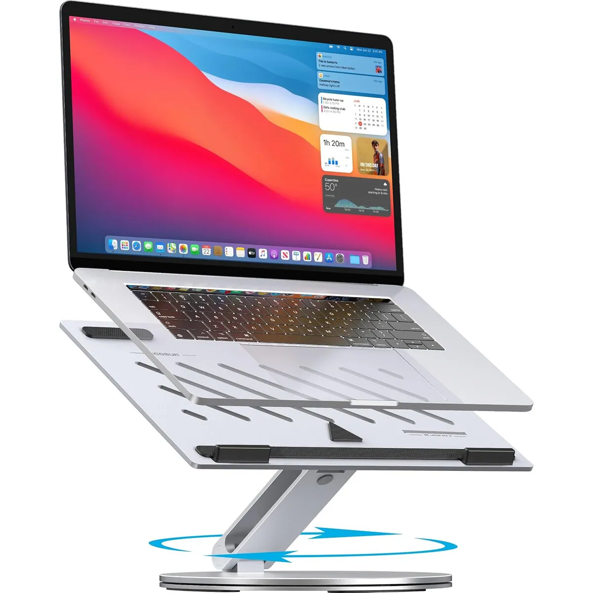GENERICO - Soporte Ajustable para Laptop YICOSUN 360aa Giratorio Aluminio