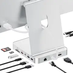 GENERICO - Hub USB C PULWTOP 11en1 M2SSD 4K60 2.5G para iMac 24