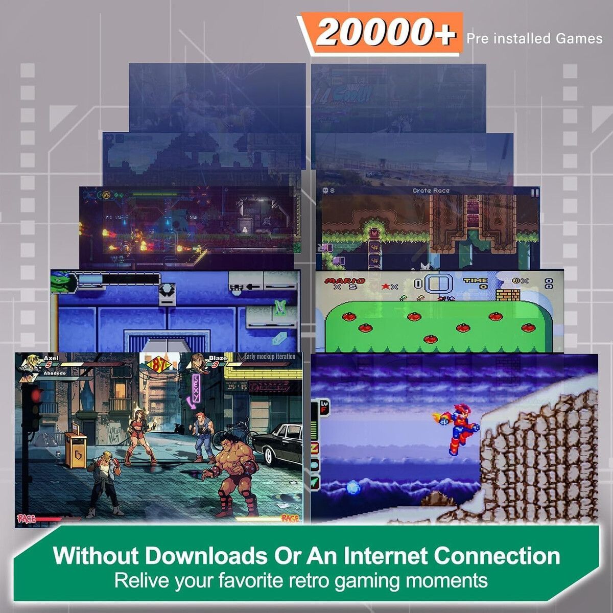 GENERICO - Consola Retro LIUWEI GameStick Pro 20000 juegos 4K HDMI