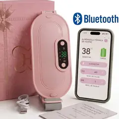 GENERICO - Masajeador Vientre Bluetooth Cinturón Alivio Cólicos Menstruales Calor Masaje