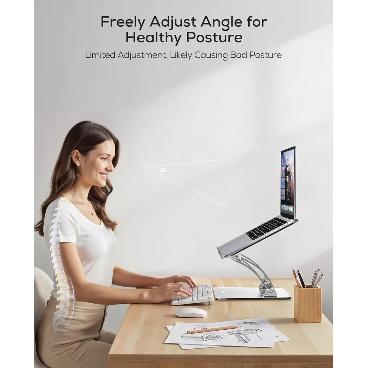 NULAXY - Soporte Laptop Nulaxy C1 Ajustable Plegable 10a17pulg