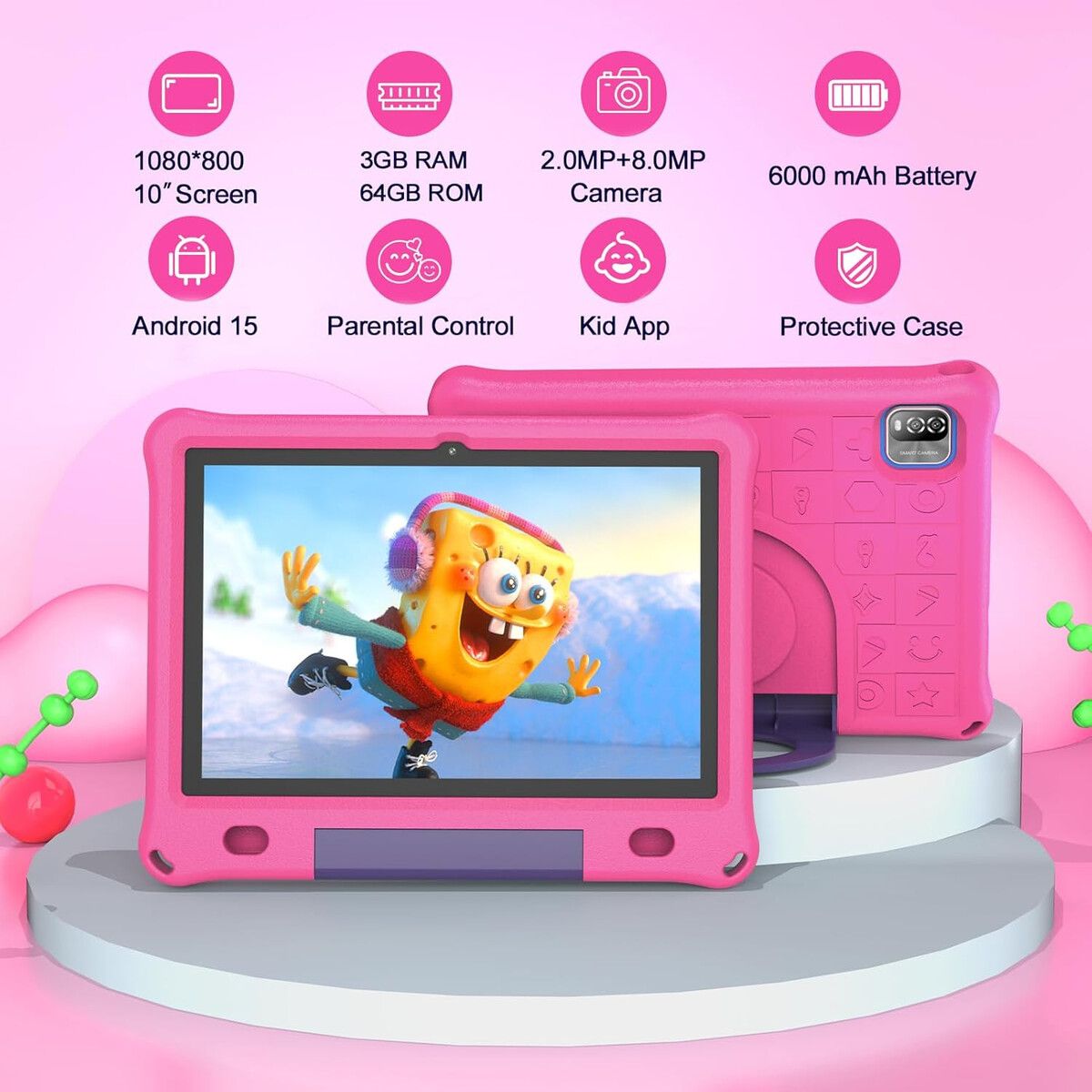 GENERICO - Tablet Infantil VOLENTEX M10 10pulg Android 15 3GB 64GB
